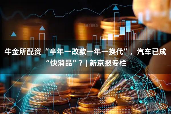 牛金所配资 “半年一改款一年一换代”，汽车已成“快消品”？| 新京报专栏